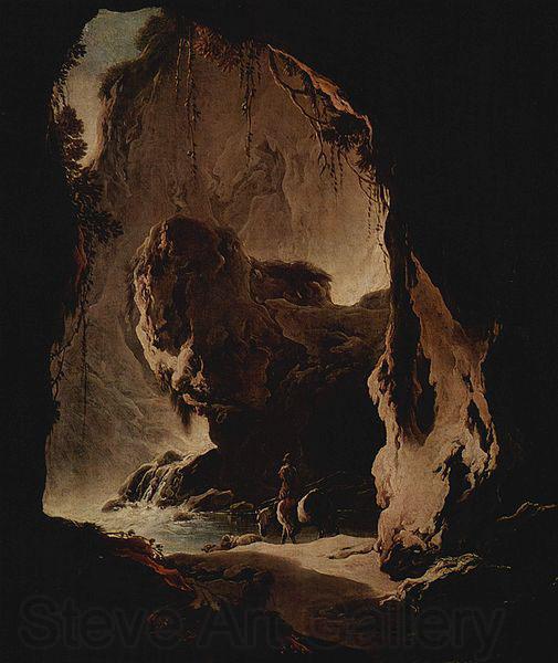 Philipp Peter Roos Landschaft mit Grotte France oil painting art